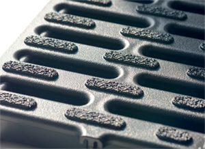 Plastic slotted grate
